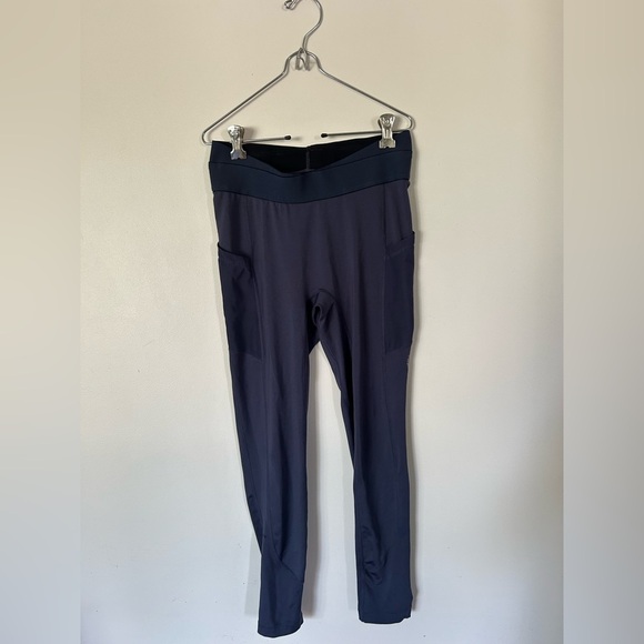 Free People Barre Leggings Blue Womens S Compression FP Movement Mid-Rise Blue - Picture 1 of 8